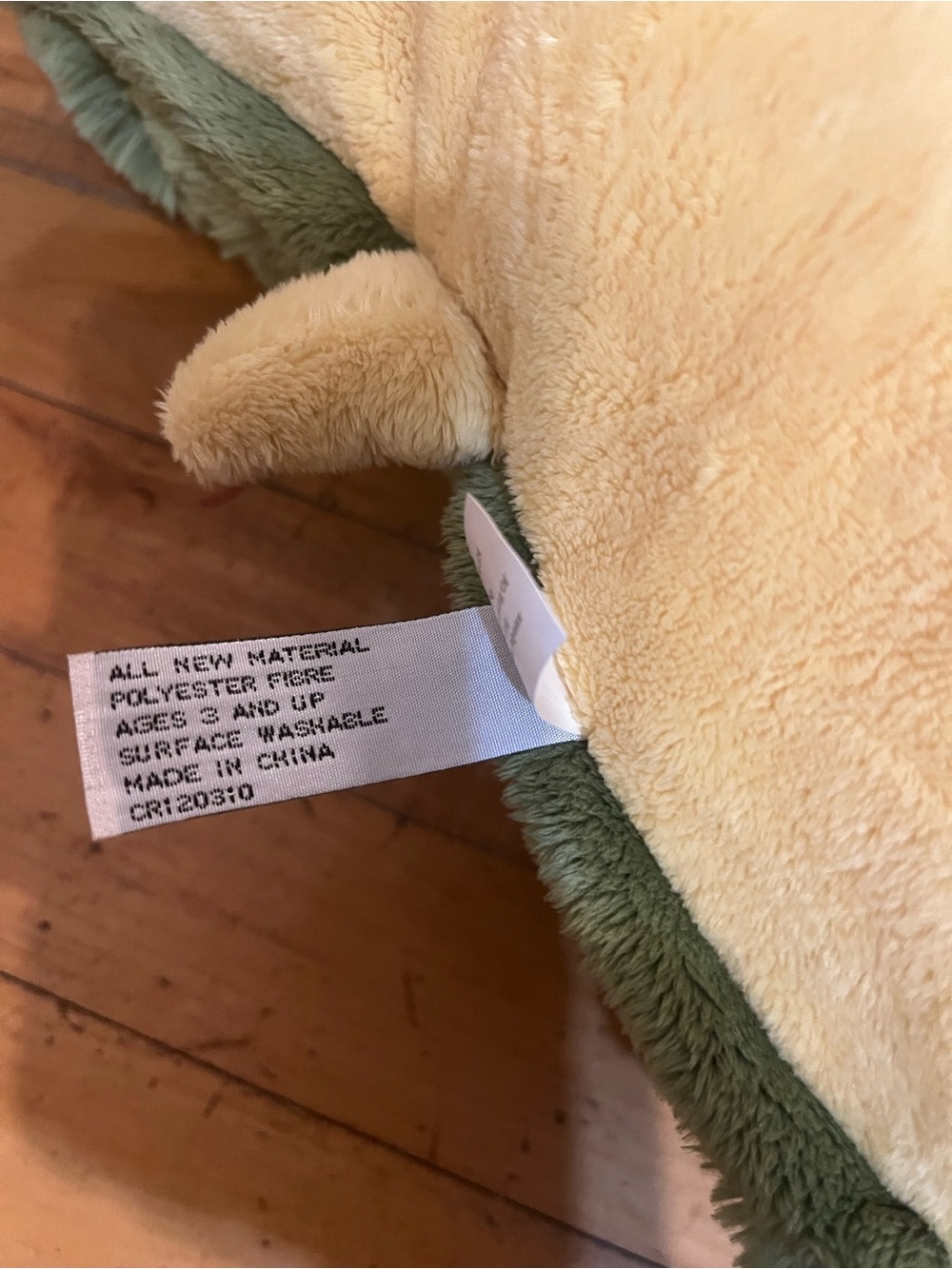 Pillow Pets Turtle Green Plush Foldable Animal Toy From 2010 Retired 18” - Picture 10 of 14